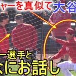 オホッピー選手と入念にお話し！【大谷翔平選手】ディアブロスタジアムで初練習！ Shohei Ohtani 2023 Spring Training Day ９