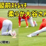 練習前ストレッチ 柔らか大谷さん Shohei Ohtani Angels 大谷翔平