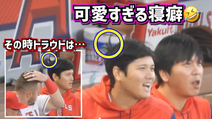 大谷翔平の寝グセ姿が可愛すぎた🤣それを見たトラウトがした事【現地映像】ShoheiOhtani Angels ￼