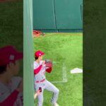 ウェイトボールを投げる大谷翔平 #大谷翔平 #shoheiohtani