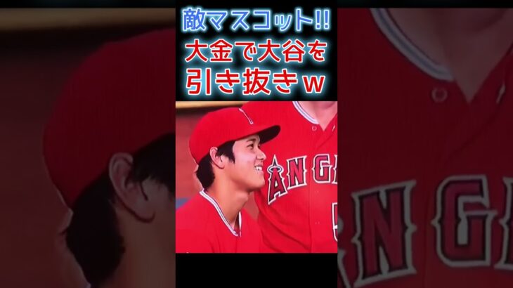 ⚾敵マスコットが大金で大谷サンを引き抜きｗｗ  #大谷翔平 #shoheiohtani #shorts