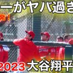 最新！今年の大谷、パワーがヤバ過ぎる！キャンプで柵超え連発！【現地映像】