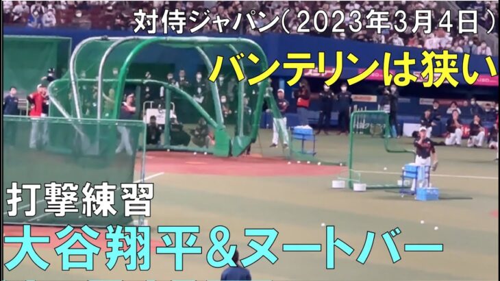 【ノーカット】大谷翔平＆ヌートバー打撃練習(ホームラン連発)バンテリンドームは狭すぎる【侍ジャパン対中日ドラゴンズ】(2023年3月4日 バンテリンドーム)