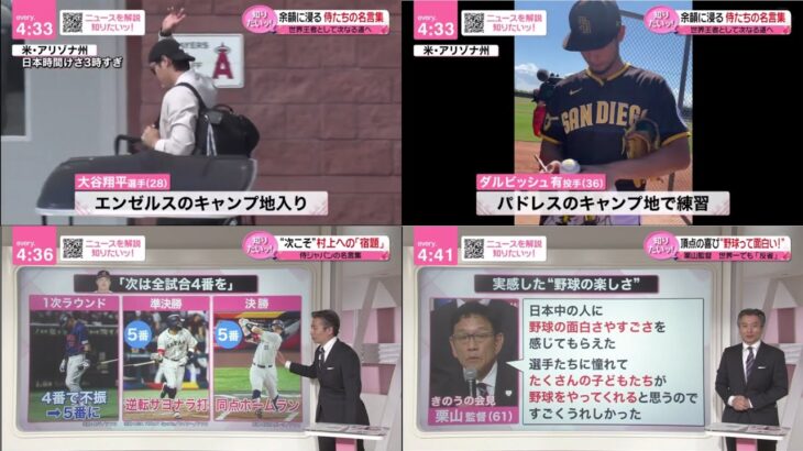 【侍ジャパンの名言集】“次こそ” 村上への「宿題」。大谷翔平頂点への声出し| 大谷翔平(28)エンゼルスのキャンプ地入り。ダルビッシュ有(36)パドレスのキャンプ地で練。栗山監督 世界一でも 「反省」