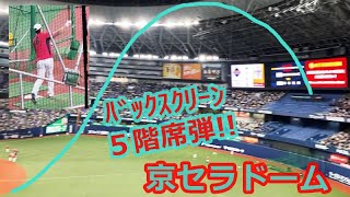 大谷翔平 今度はバックスクリーン5階席弾連発！現地映像まとめ【2023年3月7日 京セラＤ 侍ジャパン強化試合前バッティング練習】