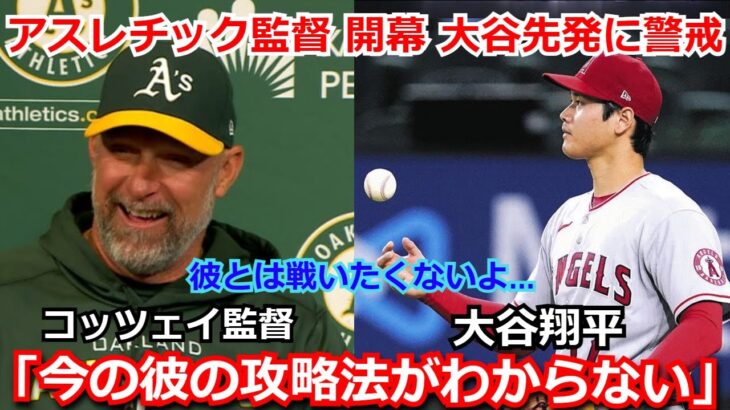 MLB開幕戦で対戦するアスレチックス監督がエンゼルス大谷翔平の先発に警戒「本当にわからない。彼の攻略がますます難しくなった。」【海外の反応 メジャー 野球 二刀流】