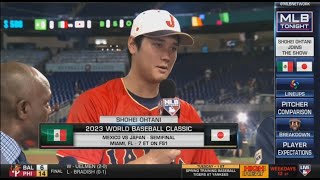 MLB Tonight | Shohei Ohtani joins Pedro Martinez talk on 2023 WBC Semifinal: Japan vs Mexico