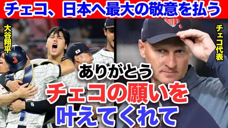 チェコ代表「日本のような完璧な●●見たことない」チェコの悲願を遂げた侍ジャパンに喜びの声を隠せない代表選手たち！大谷翔平と心を交わしたサトリエ投手が優勝にかけていた想いに涙【WBC】【プロ野球】