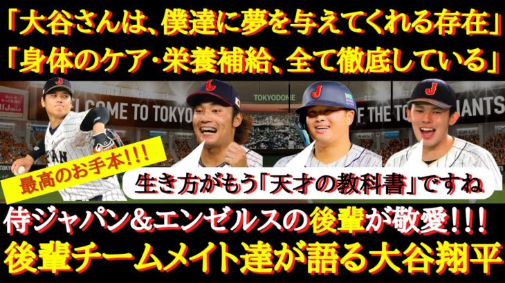 【WBC大谷絶賛】「大谷さんは夢を与えてくれる存在」「身体のケア、トレーニング、姿勢、全てが学びになる存在」侍ジャパン・エンゼルスの後輩たちが語る大谷翔平の凄さとは【日本代表】