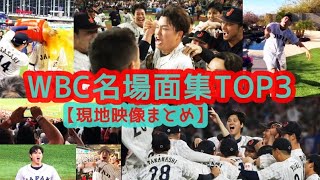 【WBC2023 侍ジャパン名場面集 TOP3】大歓声でスタジアムが揺れる現地映像まとめ