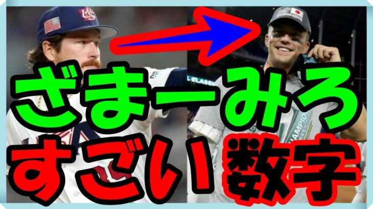 海外の反応 WBC・侍ジャパン!!日本との決勝戦の米国での視聴率が驚異的で米国人もビックリ仰天は？WBC日本代表チームのヌートバーに嫉妬するMLB大物投手に米国人が大爆笑した意外な訳とは？