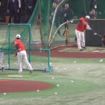 看板直撃の大谷翔平の打撃練習【全打球】