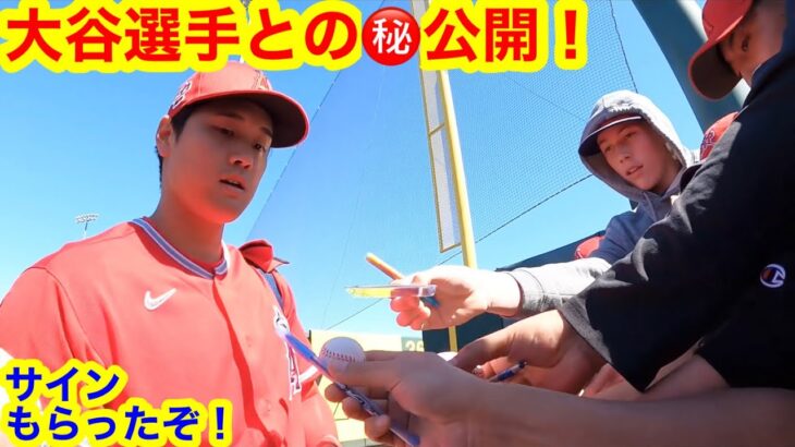 ついに大谷選手のサインをゲット！ミニが日刊スポーツ紙だけに語った大谷翔平との㊙️特別公開！【現地逆取材】