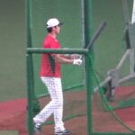 【大谷翔平】打撃練習を見学する オリックス選手達を唖然とさせるパワーを見せる 現地映像