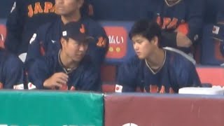 高橋宏斗のとなりに大谷翔平が！高橋宏斗が積極的に話しかける！