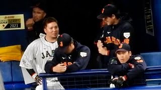 【パワー注入】大谷翔平、山川穂高のバットに力強く念を込める【侍ジャパンvs中日】2023.3.3