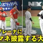 オモロすぎ！試合前セレモニーでアロザレーナのモノマネをする大谷翔平w 【侍ジャパンメキシコ戦】WBC2023マイアミ・ローンデポパーク3月21日