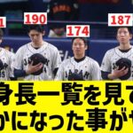 【意外とデカい】侍ジャパンの身長一覧から明らかになったことが色々と予想外すぎるwww【WBC】