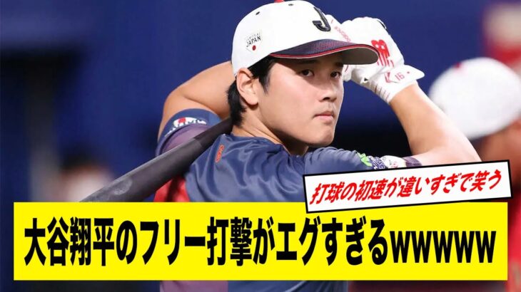 【動画あり】侍ジャパン・大谷翔平のフリーバッティングがエグすぎるwwwww【2ch野球】【なんJ反応】【WBC】