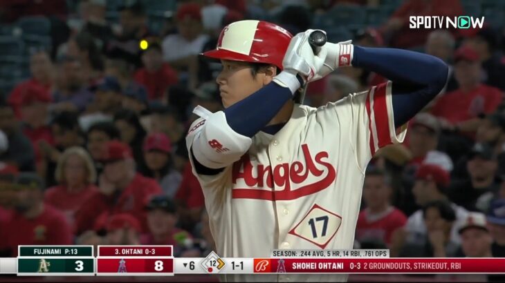 【速報】#大谷翔平  藤浪との第1戦は大谷の勝ち！アスレチックスvsエンゼルス4.27