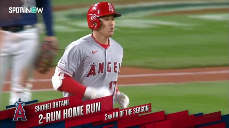 【大谷翔平 第2号HR！ 】５回表、センター越える特大２ランホームラン! 4.4