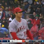 【大谷翔平 三者凡退!】暴雨の中で三者凡退 好投! 4.18