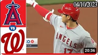 4月11日 大谷翔平. エンゼルス vs ナショナルズ 【FULL ハイライト】MLB 2023