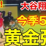 速報！㊗️大谷ウッタゾ！特大ホームラン！5号本塁打！ウォード!トラウト!大谷！3者連続弾！大谷翔平　第3打席【4.23現地映像】ロイヤルズ2-3エンゼルス3番DH大谷翔平  6回裏無死ランナーなし