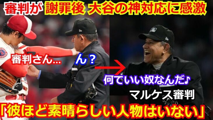 【感激】不正投球を疑った球審が謝罪直後、大谷翔平のある振る舞いに感激「彼ほどの人格者は見たことがない。【エンゼルス 野球 MLB 海外の反応】