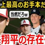 【大谷絶賛】大谷翔平から貪欲に学ぼうとするメジャーの選手たち！ジャッジ、トラウト、ロレンゼンなど多くのMLB選手たちが目標に！【海外の反応】