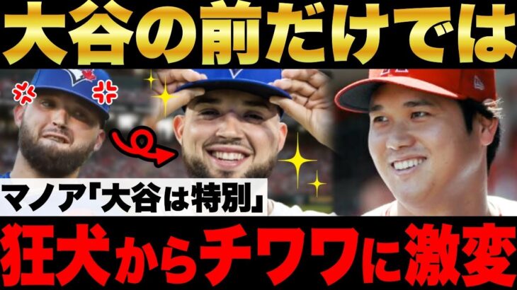 MLBの狂犬マノア「大谷の前ではチワワになってしまうんだ…」いつもブチ切れているマノアが大谷だけに見せる衝撃の姿がヤバい…。【海外の反応/メジャー】