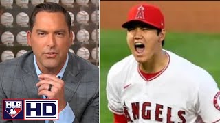 MLB Network | Mark Derosa IMPRESSED Shohei Ohtani dazzles 10 strikeouts, Angels loss on Opening Day