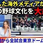 【海外の反応】WBCで海外メディアから見た日本『日本のファンの姿勢がすばらしい！』絶賛された日本の野球文化とは？