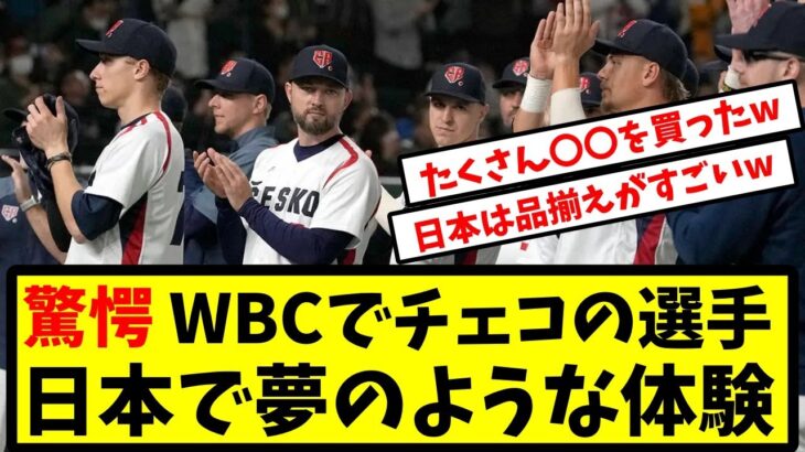 WBCチェコ代表が感動！日本で夢のような体験とは？野球用品の品揃えに興奮！ファンの反応は？