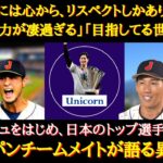 【大谷絶賛】侍ジャパンの大黒柱・大谷翔平を語るチームメイトたち（ダルビッシュ、吉田正尚、ヌートバー、佐々木朗希、山本由伸、源田壮亮）【WBC日本代表】【侍ジャパン】