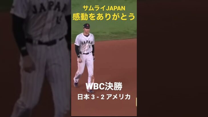 WBC決勝 日本vsアメリカ　サムライJAPAN 大谷翔平　感動をありがとう