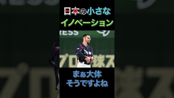 【日本人への賛辞】WBCチェコ代表選手の奥さまが讃えた「日本の小さなイノベーション」3選！#shorts