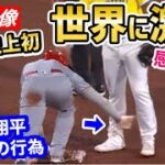 大谷翔平、敵選手に前代未聞の気遣い！世界から衝撃と感動の声「良い人すぎてもはや怖い」【海外の反応】