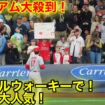 敵地ミルウォーキーで大谷人気がスゴイ事に！【現地映像】】