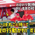 どういう気持ちから？w  大谷さんの行動がヤバすぎ で可愛すぎた Shohei Ohtani エンゼルス Angels  大谷翔平 現地映像