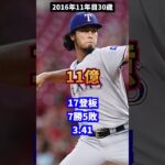 ダルビッシュ有　年棒・成績の推移#野球#wbc #日本ハム【後半】#プロ野球