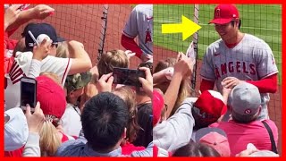 ⚾大谷翔平ファンサ！敵地ファンにもこの笑顔よ。７試合連続安打でチームも４連勝！ヌーたっちゃんをスイープ（2023年5月5日 エンゼルス 11-7 カーディナルス）