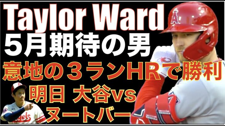 エンゼルス 5月復調期待のウォードが３ランホームランで勝利‼️ キハダが靭帯損傷で手術可能性💦 ILからてテペラ復帰でまたしてもあの選手がオプションでマイナー行き💦 大谷翔平 明日登板VS ヌートバー