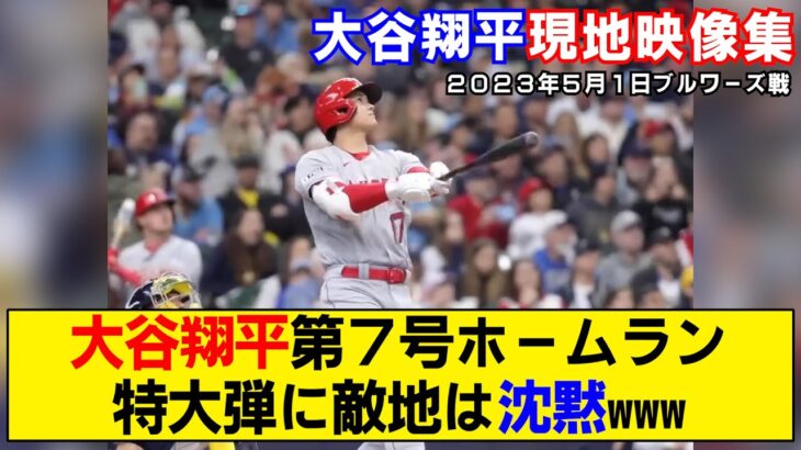 【現地映像まとめ】大谷翔平が第7号ホームラン！滞空時間7秒の特大弾で打率.294に上昇！【エンゼルス】