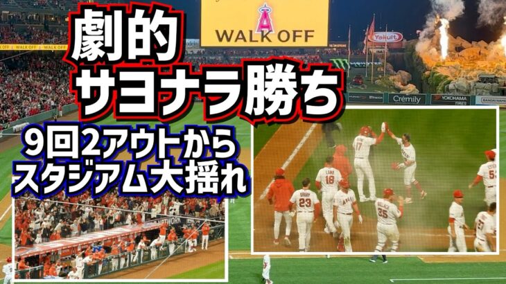 劇的‼️サヨナラ勝ち 強いぞエンゼルス 9回2アウトからの大逆転で5連勝🙌【現地映像】ShoheiOhtani Angels