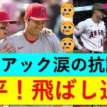 大谷翔平BP１５０ｍ弾！モニアック😢😢😢の抗議！「翔平！飛ばし過ぎだよ！」