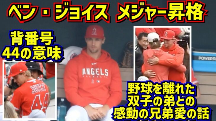 感動‼️ベン•ジョイス メジャー昇格 背番号で見えた双子の弟との兄弟愛【現地映像】BenJoyce Angels