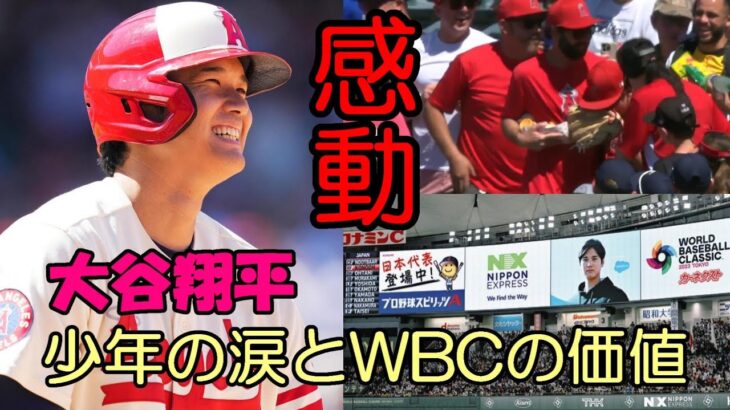 感動！大谷翔平「少年の涙」「WBCの価値？」