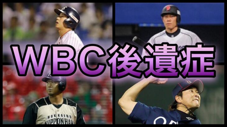 【プロ野球】日の丸の代償⁉︎ WBC直後のシーズンで成績を落とした選手 4選