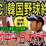 【海外の反応】WBC「韓国野球は2009年で止まった…」イチローが激怒した結果➜予言的中で日本に大敗北ｗｗｗ　【ゆっくり解説】